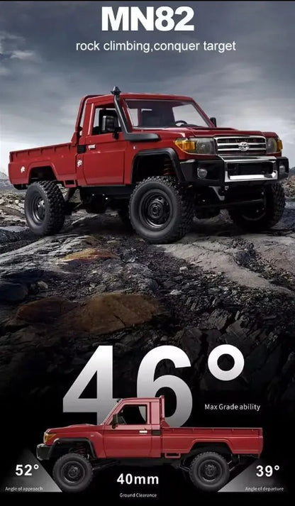 Auto a Control Remoto - 1/12 Camioneta TOYOTA Land Cruiser - MN82 Rojo o Amarillo - Jugueteria del Sur