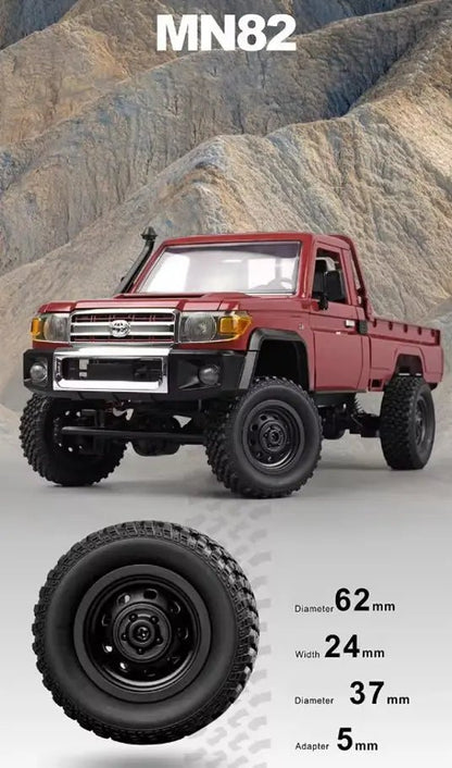 Auto a Control Remoto - 1/12 Camioneta TOYOTA Land Cruiser - MN82 Rojo o Amarillo - Jugueteria del Sur