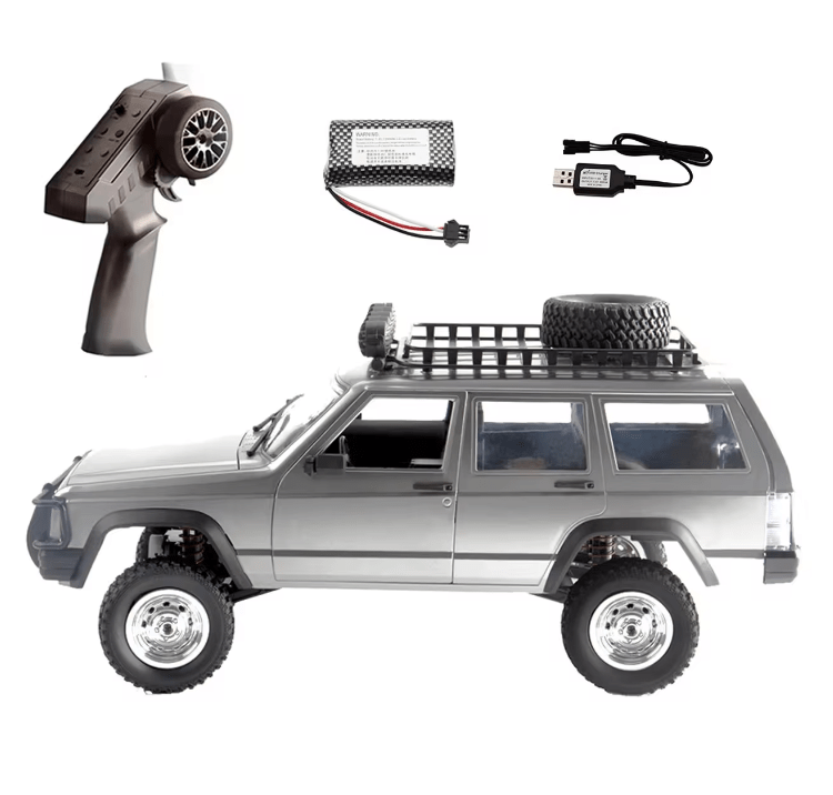 Auto a Control Remoto - 1/12 Jeep Cherokee XJ - MN78 Gris o Azul - Jugueteria del Sur