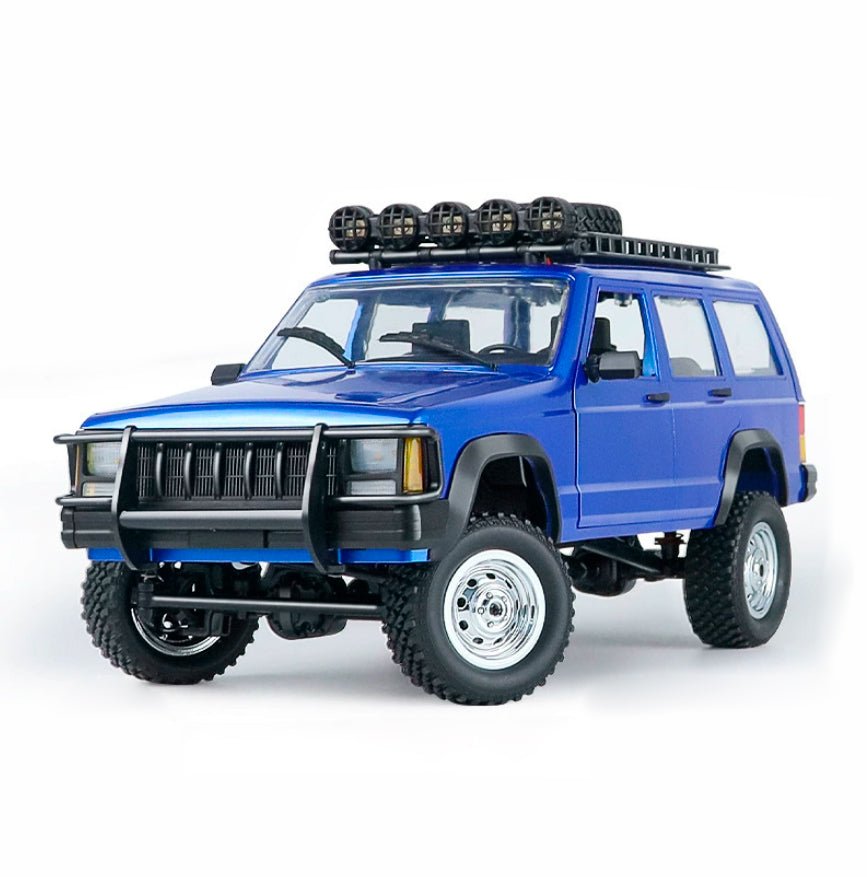 Auto a Control Remoto - 1/12 Jeep Cherokee XJ - MN78 Gris o Azul - Juguetería del Sur