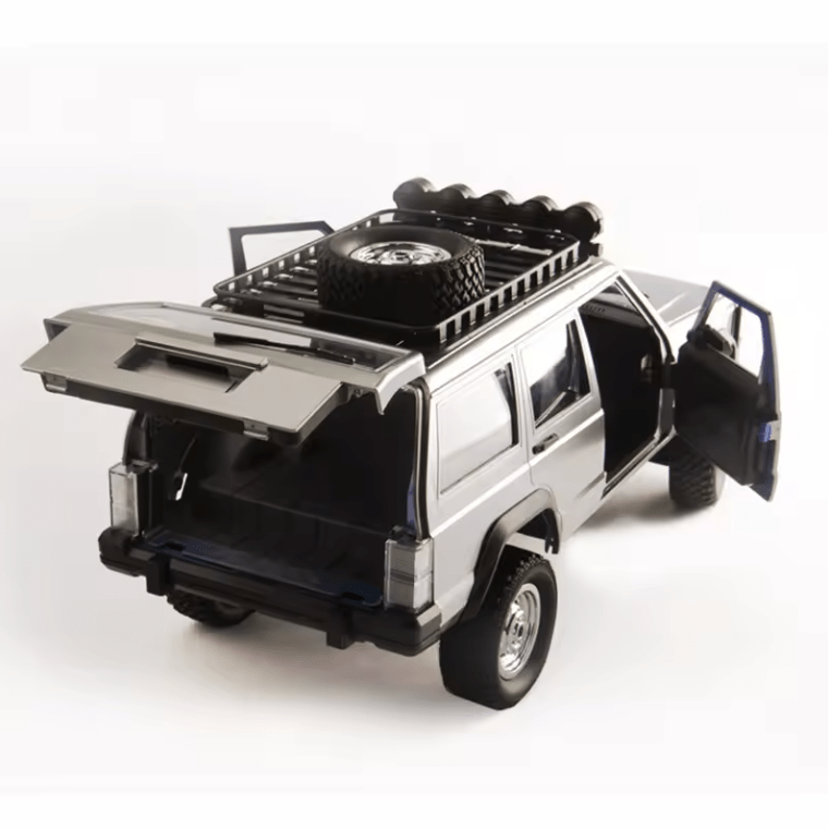 Auto a Control Remoto - 1/12 Jeep Cherokee XJ - MN78 Gris o Azul - Jugueteria del Sur