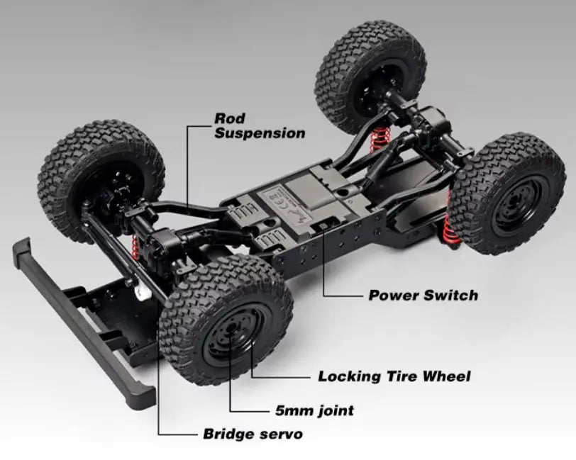 Auto a Control Remoto - 1/12 Land Rover DEFENDER 90 - MN99S Versión II - Jugueteria del Sur