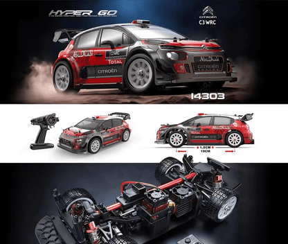 Auto a Control Remoto - 1/14 Rally Citroën CR WRC - MJX Hyper Go 14303 - Juguetería del Sur
