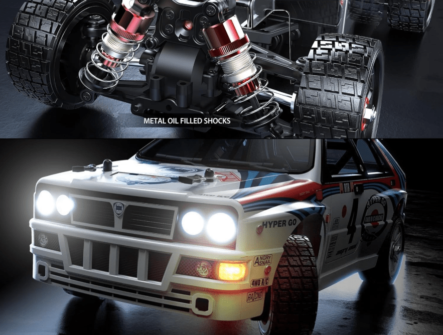 Auto a Control Remoto - 1/14 Rally LANCIA DELTA WRC - MJX Hyper Go 14302 - Jugueteria del Sur