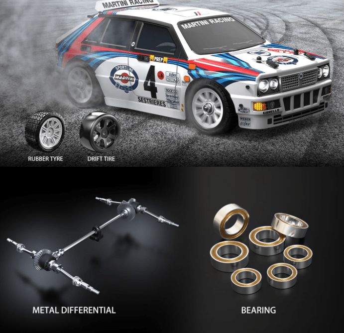 Auto a Control Remoto - 1/14 Rally LANCIA DELTA WRC - MJX Hyper Go 14302 - Jugueteria del Sur