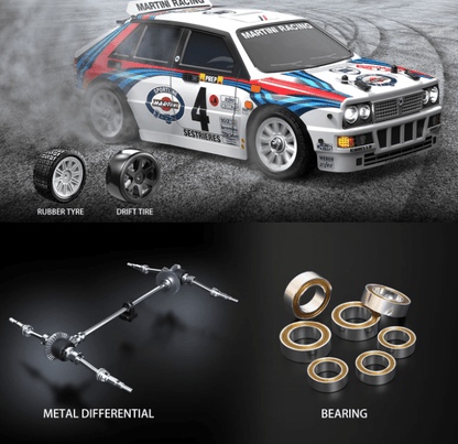 Auto a Control Remoto - 1/14 Rally LANCIA DELTA WRC - MJX Hyper Go 14302 - Jugueteria del Sur