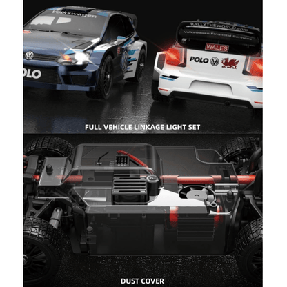 Auto a Control Remoto - 1/14 Rally VW Polo R WRC - MJX Hyper Go 14304 - Juguetería del Sur