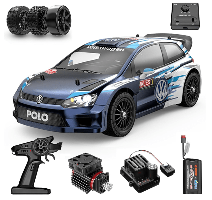Auto a Control Remoto - 1/14 Rally VW Polo R WRC - MJX Hyper Go 14304 - Juguetería del Sur