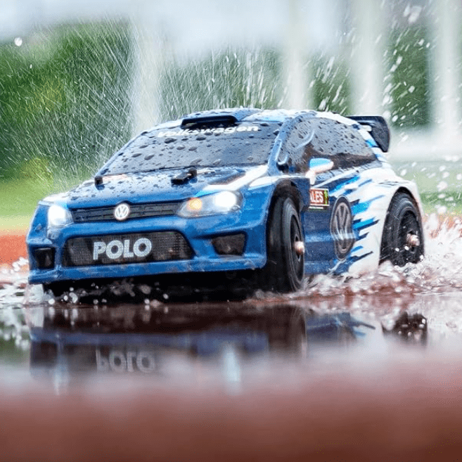 Auto a Control Remoto - 1/14 Rally VW Polo R WRC - MJX Hyper Go 14304 - Juguetería del Sur