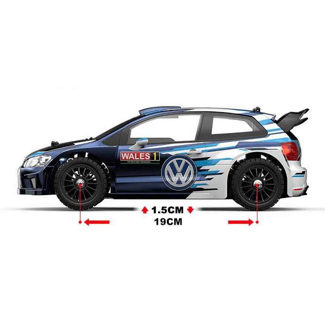 Auto a Control Remoto - 1/14 Rally VW Polo R WRC - MJX Hyper Go 14304 - Juguetería del Sur