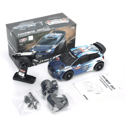 Auto a Control Remoto - 1/14 Rally VW Polo R WRC - MJX Hyper Go 14304 - Juguetería del Sur