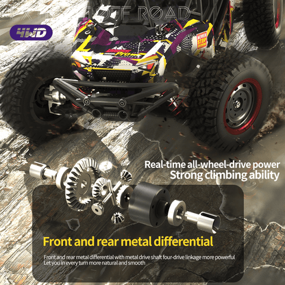 Auto a Control Remoto - 1/16 Adventurer Brushless - SCY 16106 PRO Azul - Jugueteria del Sur