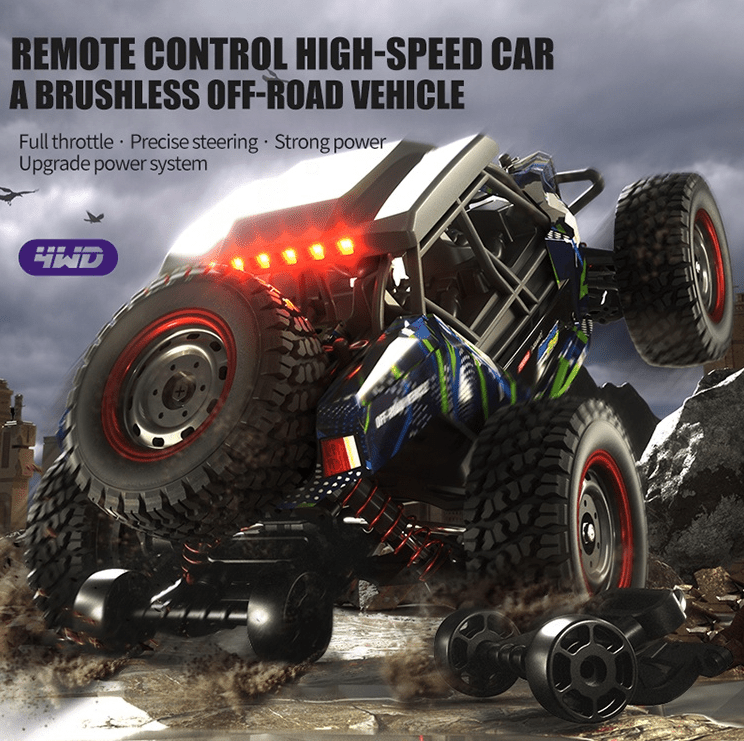Auto a Control Remoto - 1/16 Adventurer Brushless - SCY 16106 PRO Azul - Jugueteria del Sur