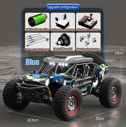 Auto a Control Remoto - 1/16 Adventurer Brushless - SCY 16106 PRO Azul - Jugueteria del Sur