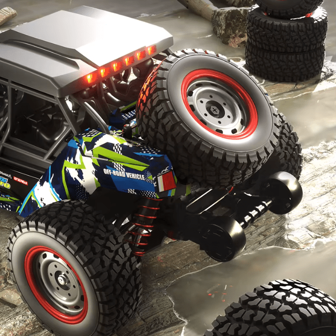 Auto a Control Remoto - 1/16 Adventurer Brushless - SCY 16106 PRO Azul - Jugueteria del Sur