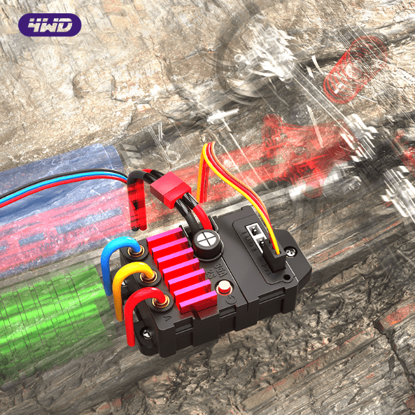 Auto a Control Remoto - 1/16 Adventurer Brushless - SCY 16106 PRO Azul - Jugueteria del Sur