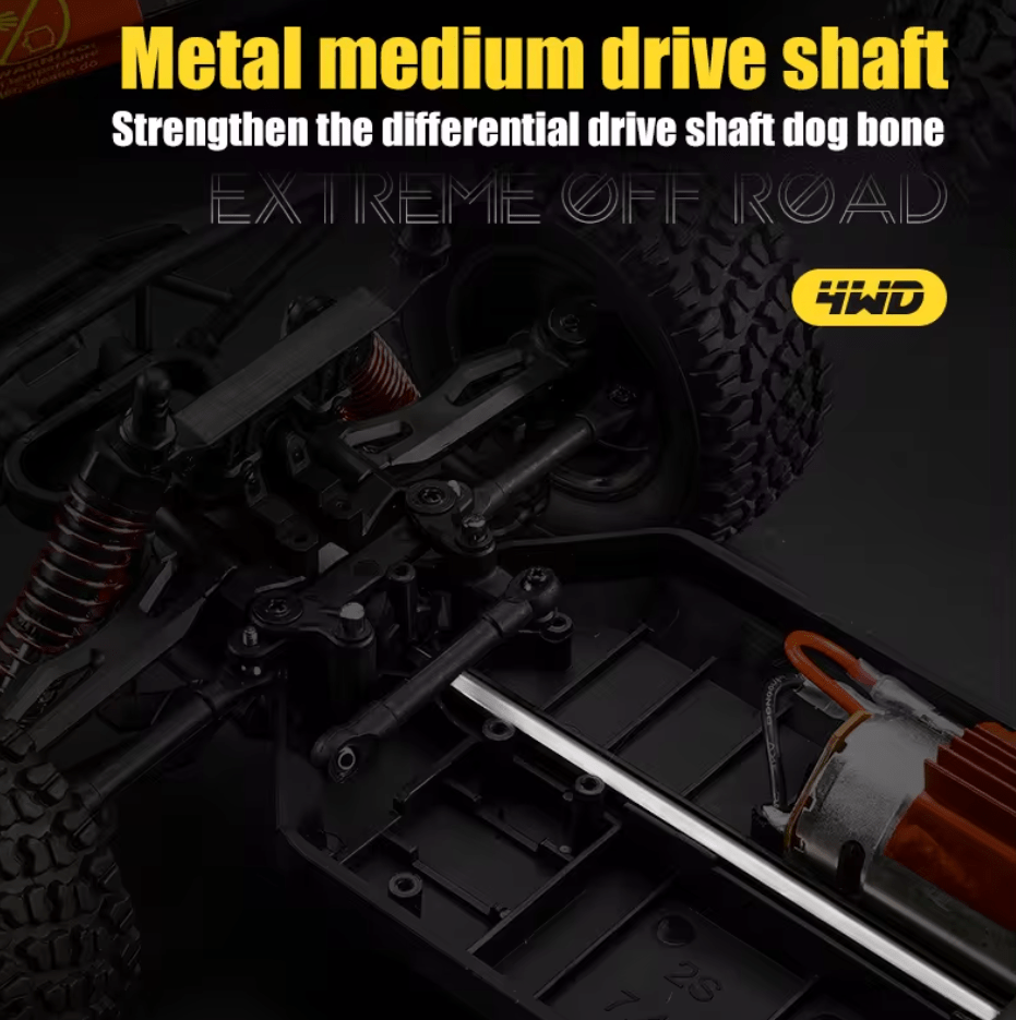 Auto a Control Remoto - 1/16 Adventurer Buggy - SCY 16106 Gris o Rojo - Jugueteria del Sur