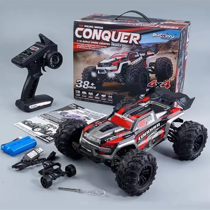 Auto a Control Remoto - 1/16 Camioneta Conquer - SCY 16102 Rojo o Verde - Jugueteria del Sur
