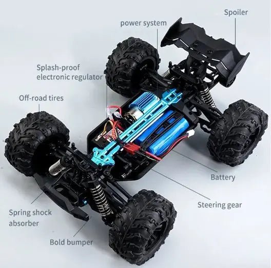 Auto a Control Remoto - 1/16 Camioneta Conquer - SCY 16102 Rojo o Verde - Jugueteria del Sur