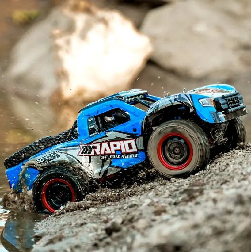 Auto a Control Remoto - 1/16 Rally Baja Rapid - SCY Q130 Rojo o Azul - Jugueteria del Sur