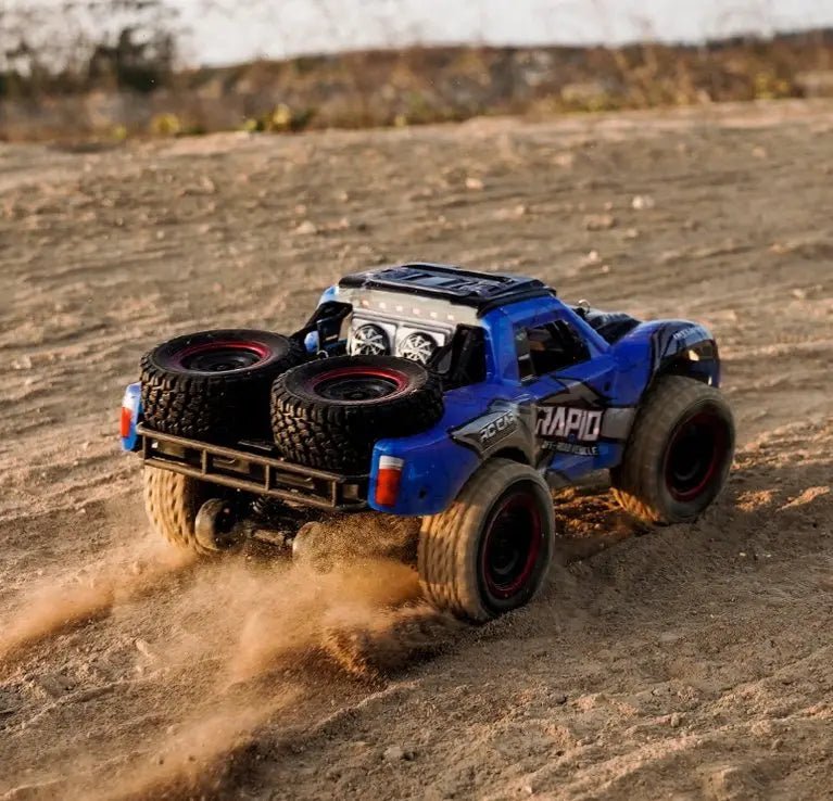 Auto a Control Remoto - 1/16 Rally Baja Rapid - SCY Q130 Rojo o Azul - Jugueteria del Sur