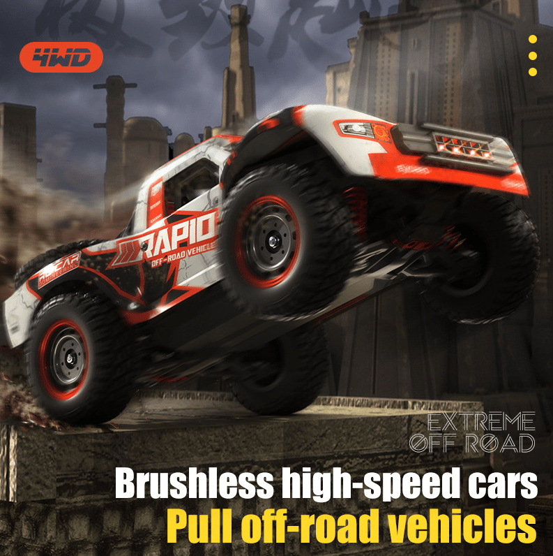 Auto a Control Remoto - 1/16 Rapid Baja Brushless - JJRC Q130 PRO - Jugueteria del Sur