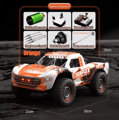 Auto a Control Remoto - 1/16 Rapid Baja Brushless - JJRC Q130 PRO - Jugueteria del Sur