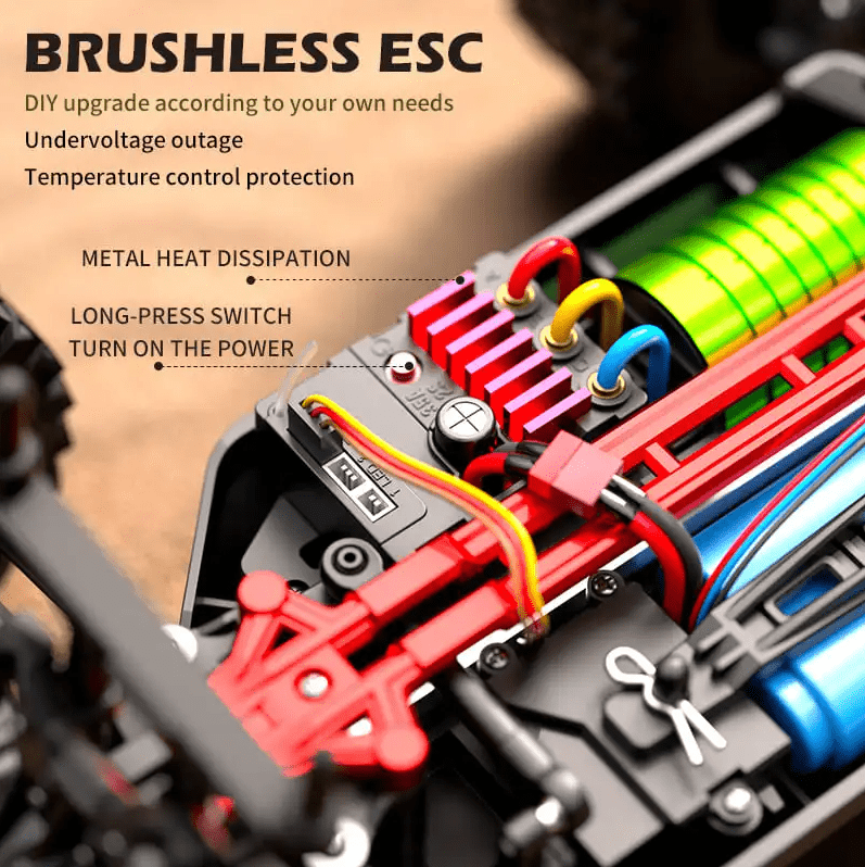 Auto a Control Remoto - 1/16 RIGID Brushless - JJRC C8805 PRO - Jugueteria del Sur