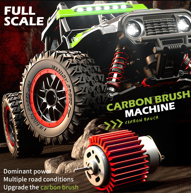 Auto a Control Remoto - 1/16 RIGID Level 8 - JJRC C8805 Rojo - Jugueteria del Sur