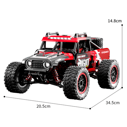 Auto a Control Remoto - 1/16 RIGID Level 8 - JJRC C8805 Rojo - Jugueteria del Sur