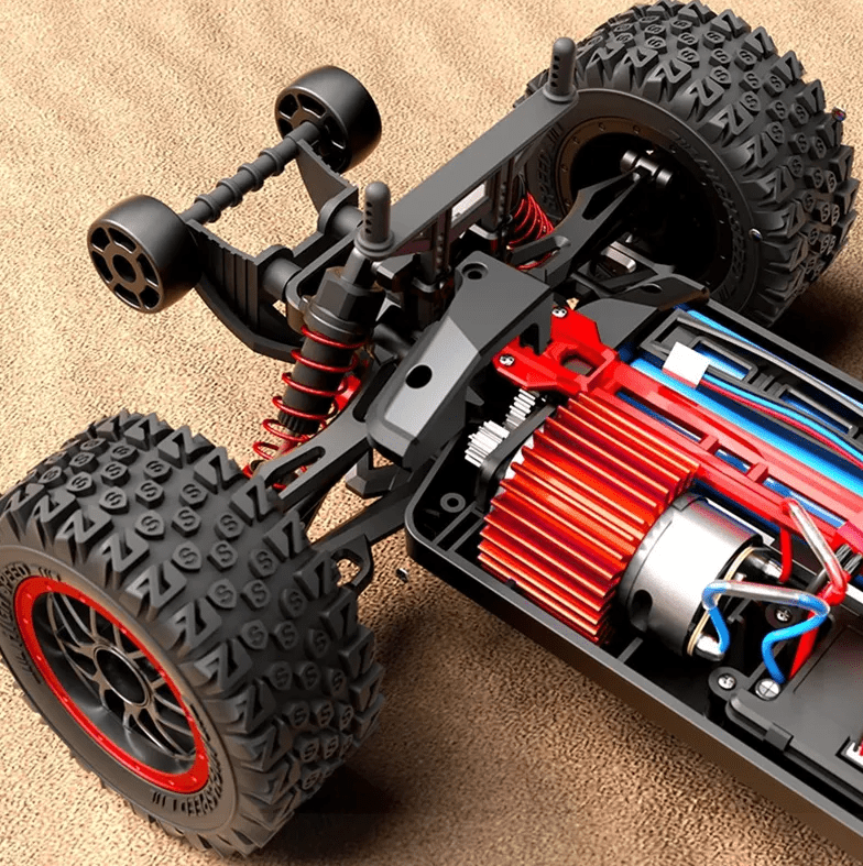 Auto a Control Remoto - 1/16 RIGID Level 8 - JJRC C8805 Rojo - Jugueteria del Sur