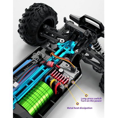 Auto a Control Remoto - 1/16 WILD Brushless - SCY 16102 PRO Negro - Juguetería del Sur