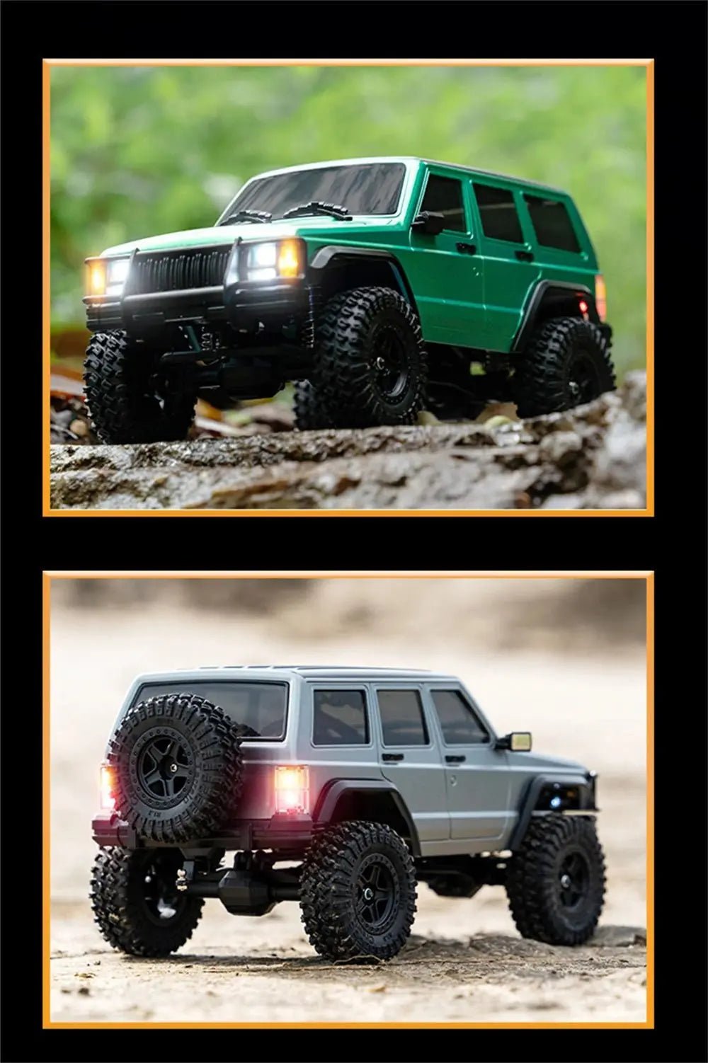 Auto a Control Remoto - 1/18 Jeep Cherokee XJ - JJRC C8809 Verde, Azul, Blanco o Gris - Jugueteria del Sur