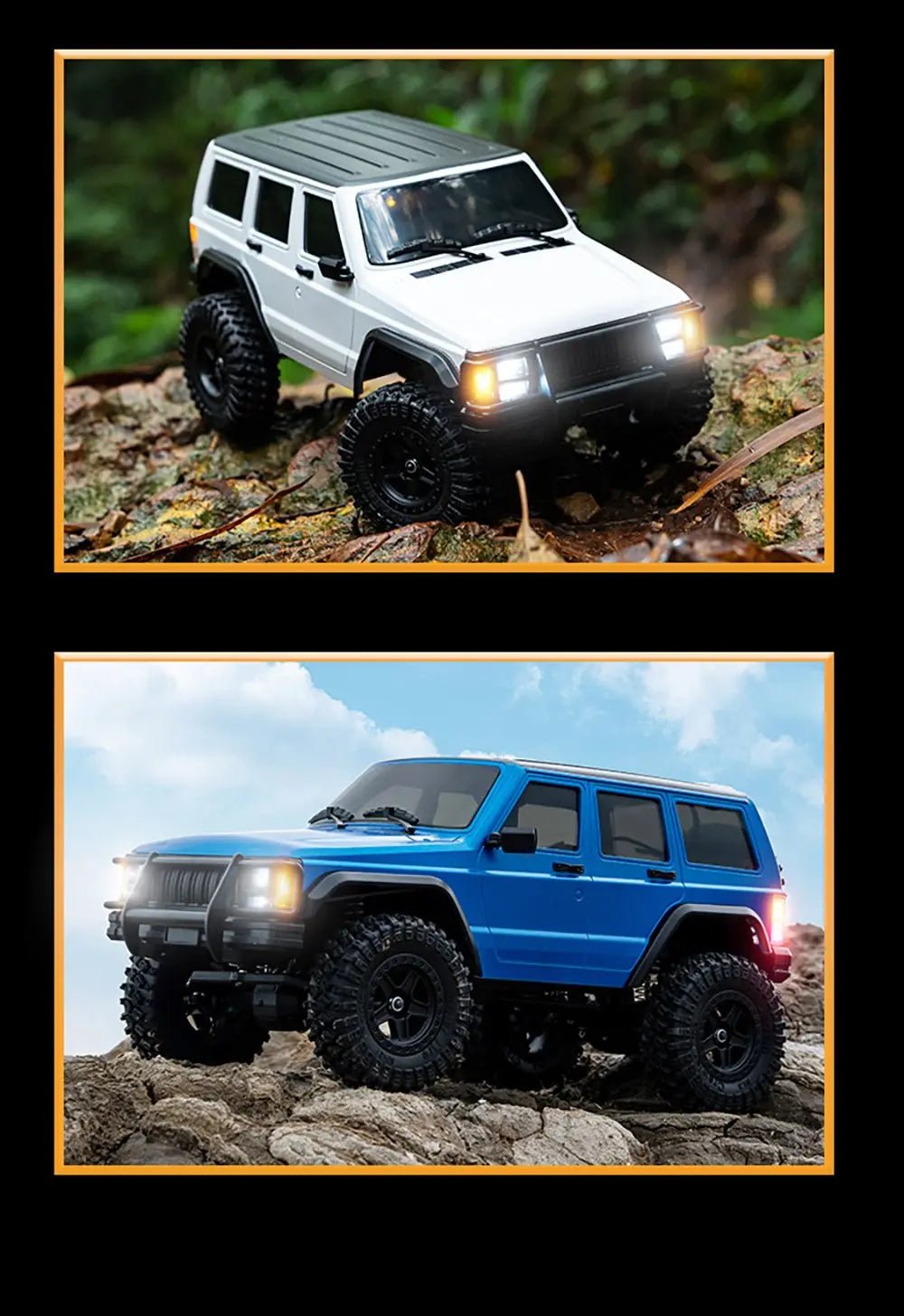 Auto a Control Remoto - 1/18 Jeep Cherokee XJ - JJRC C8809 Verde, Azul, Blanco o Gris - Jugueteria del Sur