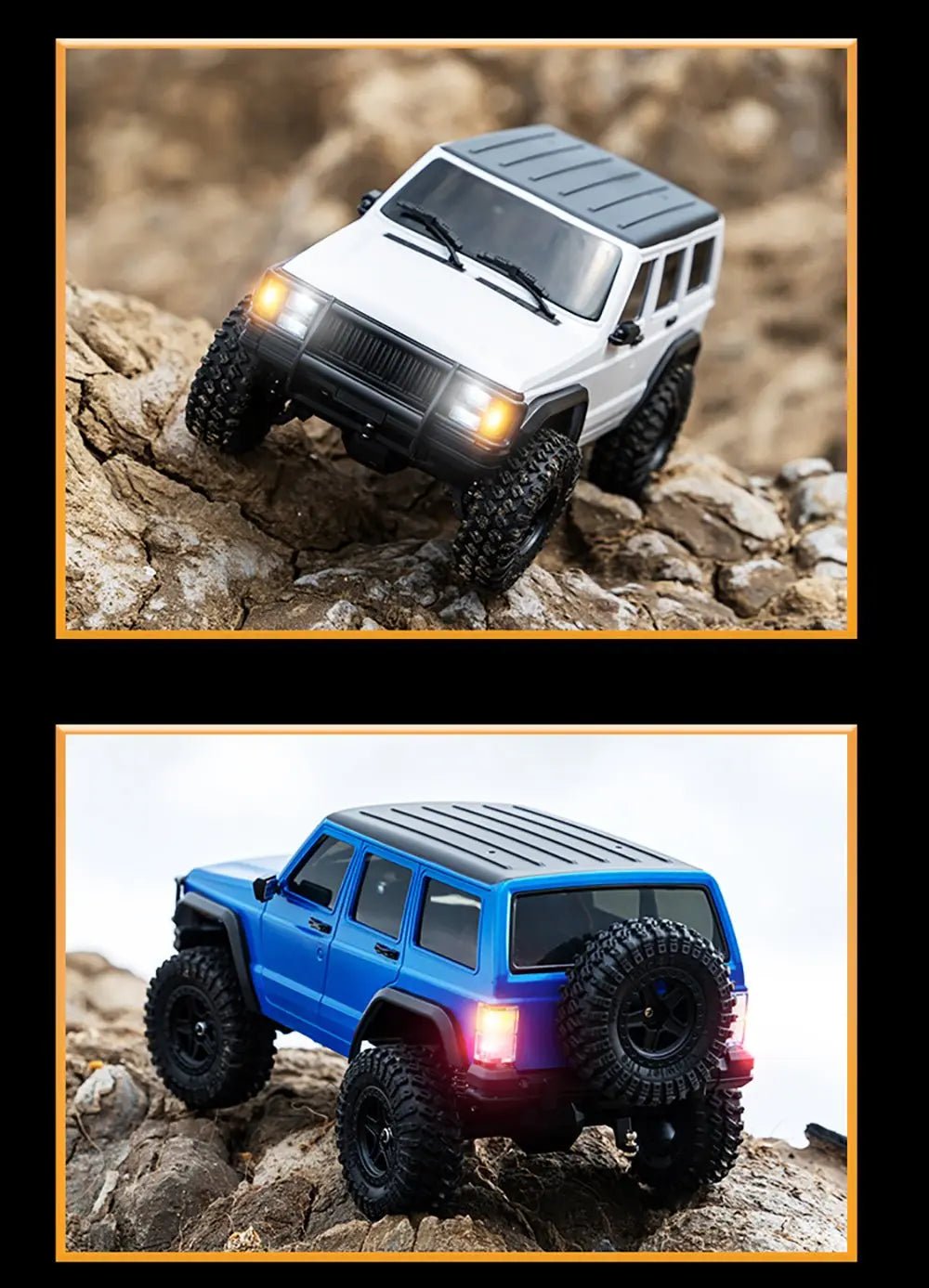 Auto a Control Remoto - 1/18 Jeep Cherokee XJ - JJRC C8809 Verde, Azul, Blanco o Gris - Jugueteria del Sur