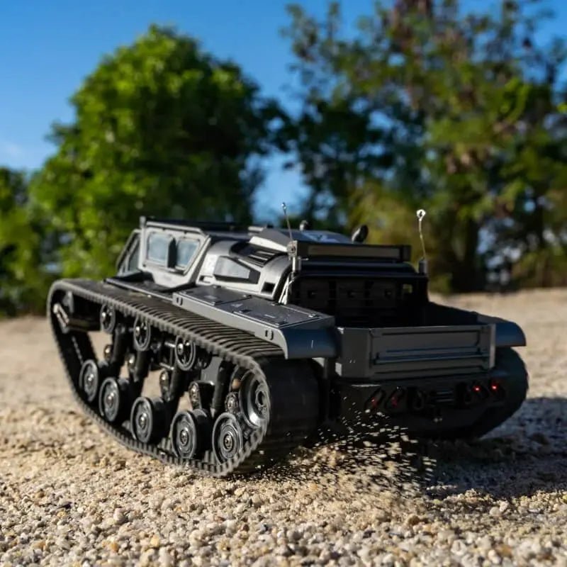 Auto a Control Remoto - 1/18 Tanque Anfibio Ripsaw - JJRC C8812 Negro o Cafe - Jugueteria del Sur