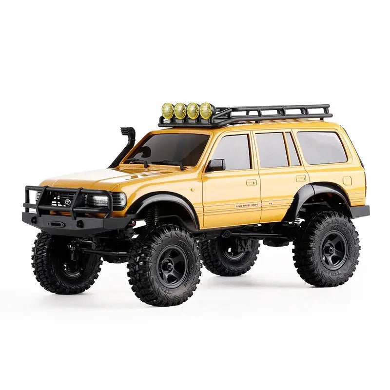 Auto a Control Remoto - 1/18 TOYOTA Land Cruiser 80 - FMS FCX18 LC80 V2 Gris o Amarillo o Azul - Jugueteria del Sur
