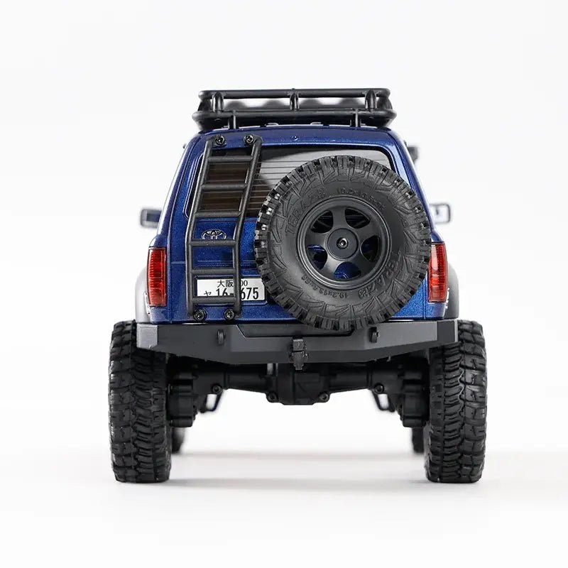 Auto a Control Remoto - 1/18 TOYOTA Land Cruiser 80 - FMS FCX18 LC80 V2 Gris o Amarillo o Azul - Jugueteria del Sur