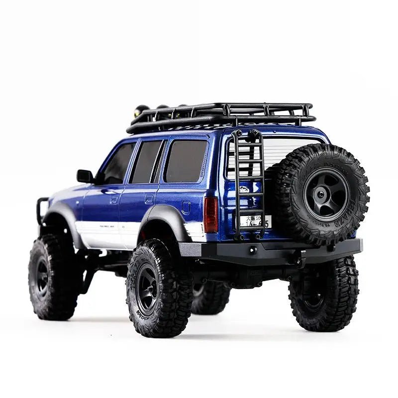 Auto a Control Remoto - 1/18 TOYOTA Land Cruiser 80 - FMS FCX18 LC80 V2 Gris o Amarillo o Azul - Jugueteria del Sur