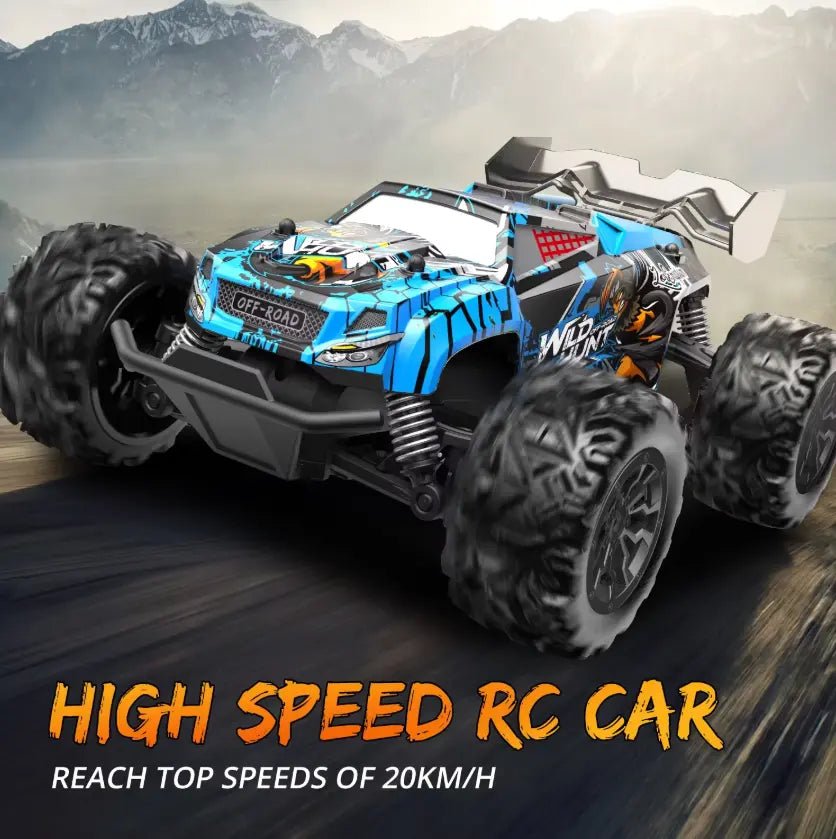 Auto a Control Remoto - 1/20 Drift Racing Wild Hunt - S767 Azul o Verde - Jugueteria del Sur