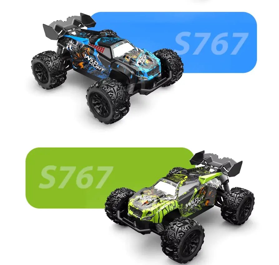 Auto a Control Remoto - 1/20 Drift Racing Wild Hunt - S767 Azul o Verde - Jugueteria del Sur