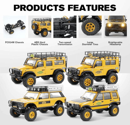 Auto a Control Remoto - 1/24 Land Rover DEFENDER 110 Camel Trophy Edition - FMS FCX24M - Jugueteria del Sur