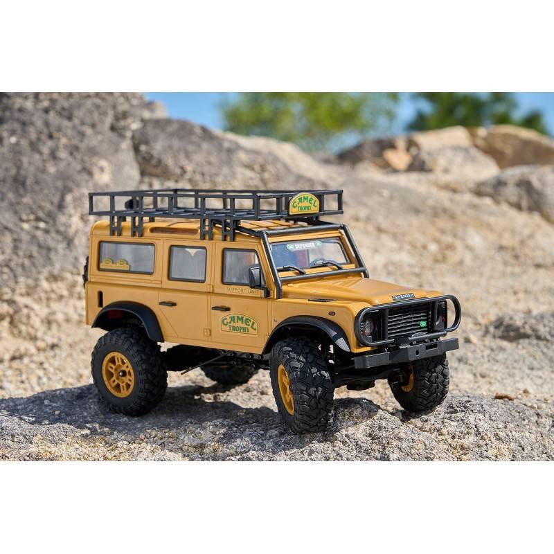 Auto a Control Remoto - 1/24 Land Rover DEFENDER 110 Camel Trophy Edition - FMS FCX24M - Jugueteria del Sur