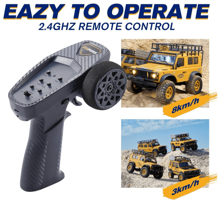 Auto a Control Remoto - 1/24 Land Rover DEFENDER 110 Camel Trophy Edition - FMS FCX24M - Jugueteria del Sur