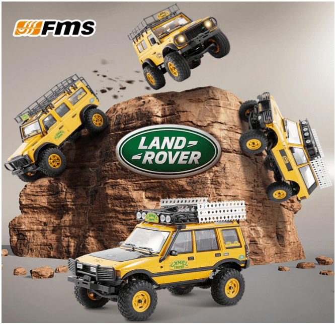 Auto a Control Remoto - 1/24 Land Rover DEFENDER 110 Camel Trophy Edition - FMS FCX24M - Jugueteria del Sur