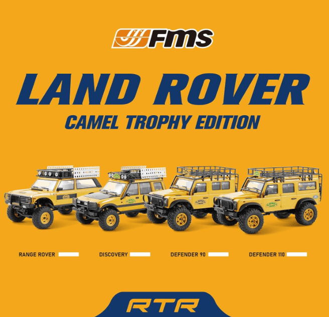 Auto a Control Remoto - 1/24 Land Rover DEFENDER 110 Camel Trophy Edition - FMS FCX24M - Jugueteria del Sur