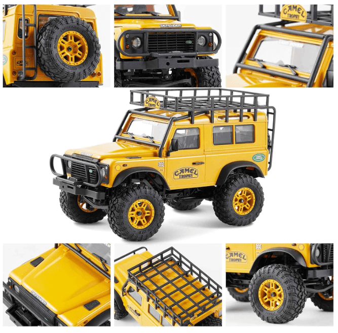 Auto a Control Remoto - 1/24 Land Rover DEFENDER 90 Camel Trophy Edition - FMS FCX24M - Jugueteria del Sur