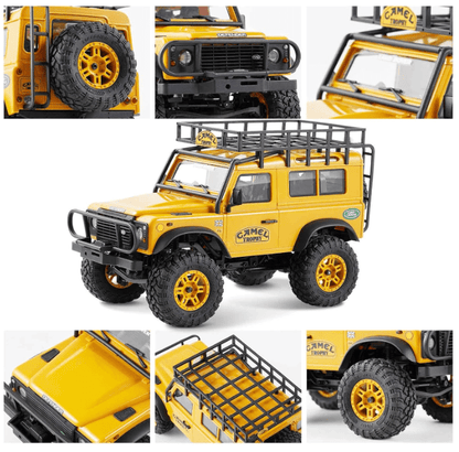 Auto a Control Remoto - 1/24 Land Rover DEFENDER 90 Camel Trophy Edition - FMS FCX24M - Jugueteria del Sur