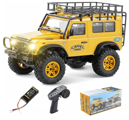 Auto a Control Remoto - 1/24 Land Rover DEFENDER 90 Camel Trophy Edition - FMS FCX24M - Jugueteria del Sur
