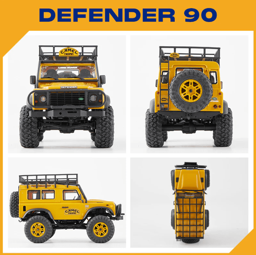 Auto a Control Remoto - 1/24 Land Rover DEFENDER 90 Camel Trophy Edition - FMS FCX24M - Jugueteria del Sur